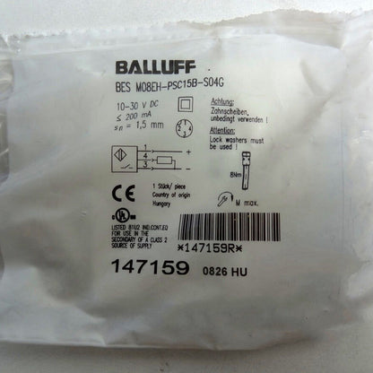 Balluff Proximity Sensor BES M08EH-PSC15B-S04G - BALLUFF