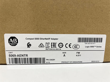NEW Allen-Bradley 5069-AENTR Compact 5000 EtherNet/IP Adapter Factory Sealed - ALLEN-BRADLEY