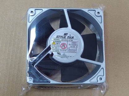 new 1pcs STYLE FAN US12D22-GTW 220V 12038 iron leaf fan