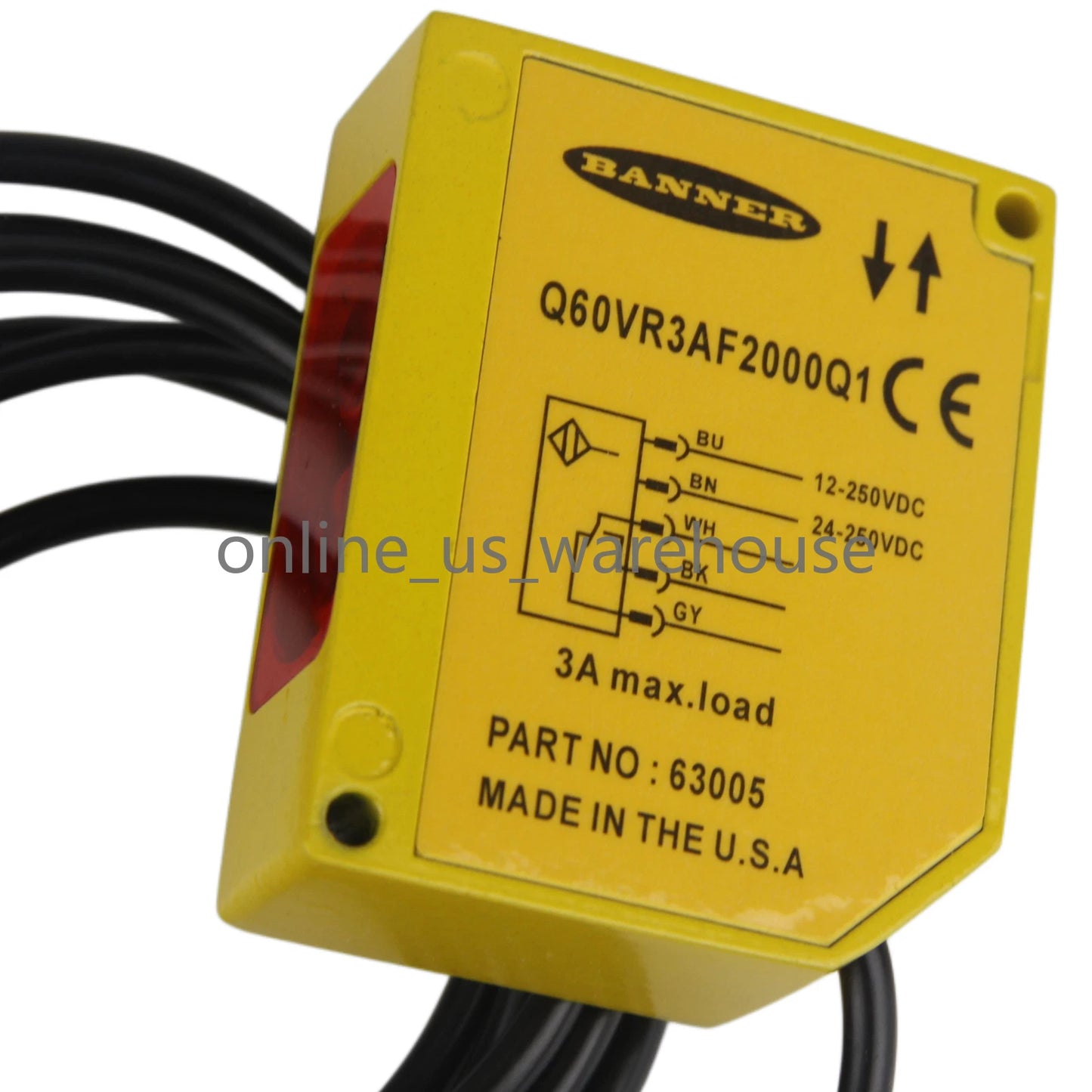 1PC BANNER Q60VR3AF2000Q1 Photoelectric Sensor - US Stock#I