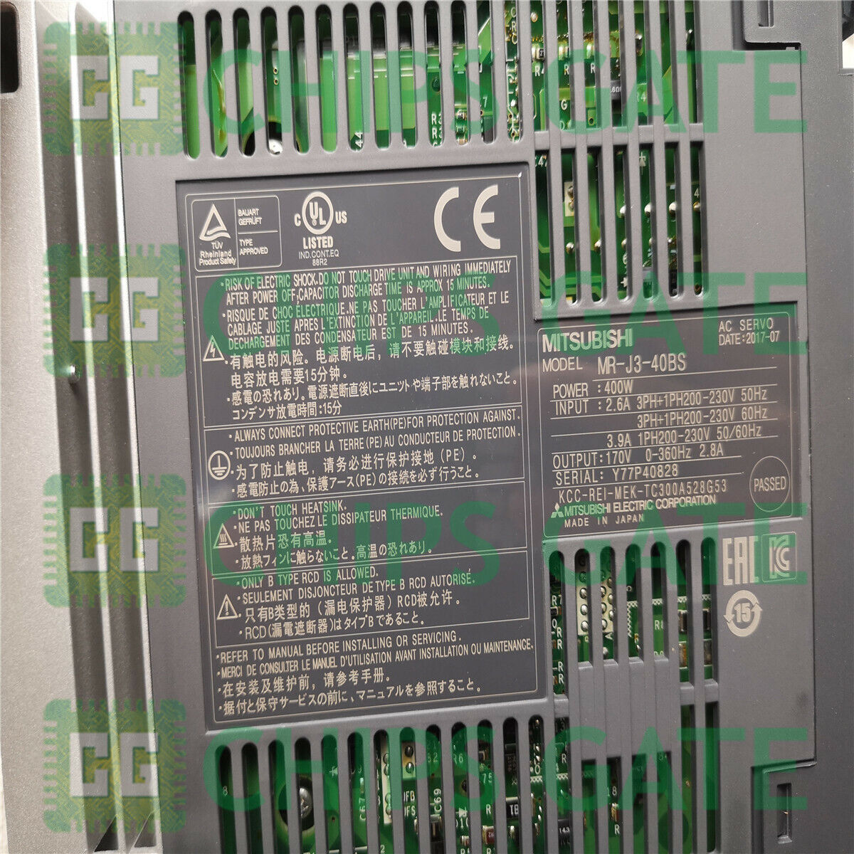 MITSUBISHI AC SERVO DRIVER MR-J3-40BS Fast Ship - MITSUBISHI