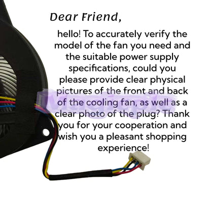 Replacement MINI PC Fan Compatible BF05008L05 4PIN 2Lines DC5V ~