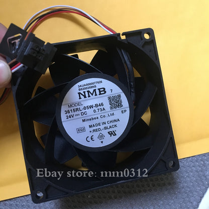 1pcs NMB 3615RL-05W-B46 24V 0.73A 9038 90mm 4wire Cooling Fan