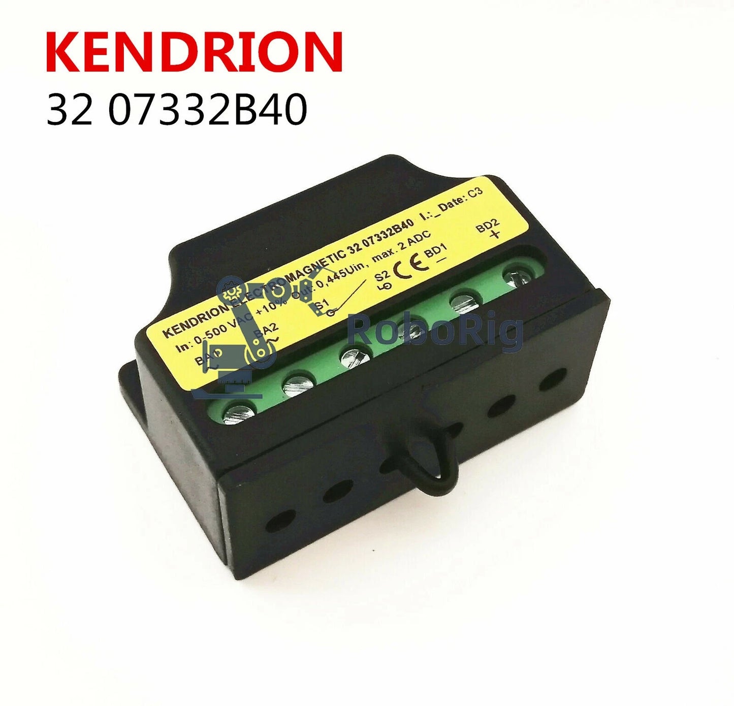 KENDRION 32 07332B40 L IN: 0-500VAC OUT: 0.445Vin 2A Motor Brake Rectifier