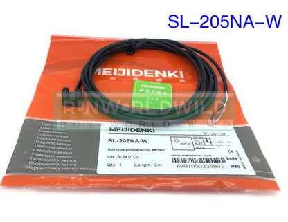 1PCS For MEIJIDENKI Groove Sensor SL-205NA-W 5-24V DC Length： 2m