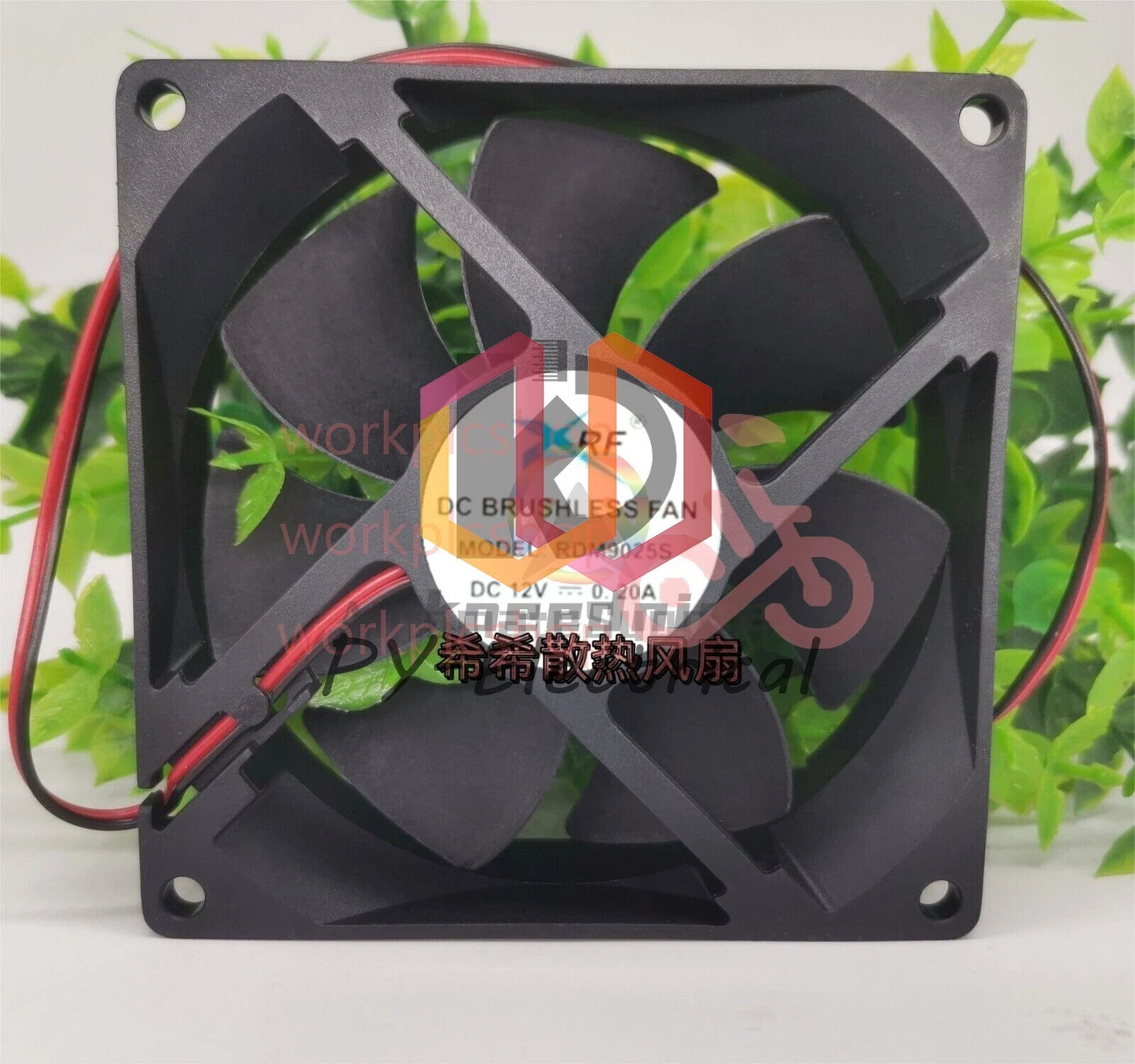 1 pcs XRF Fan MODEL RDM9025S DC12V 0.20A 9025 9CM 2 wire cooling fan