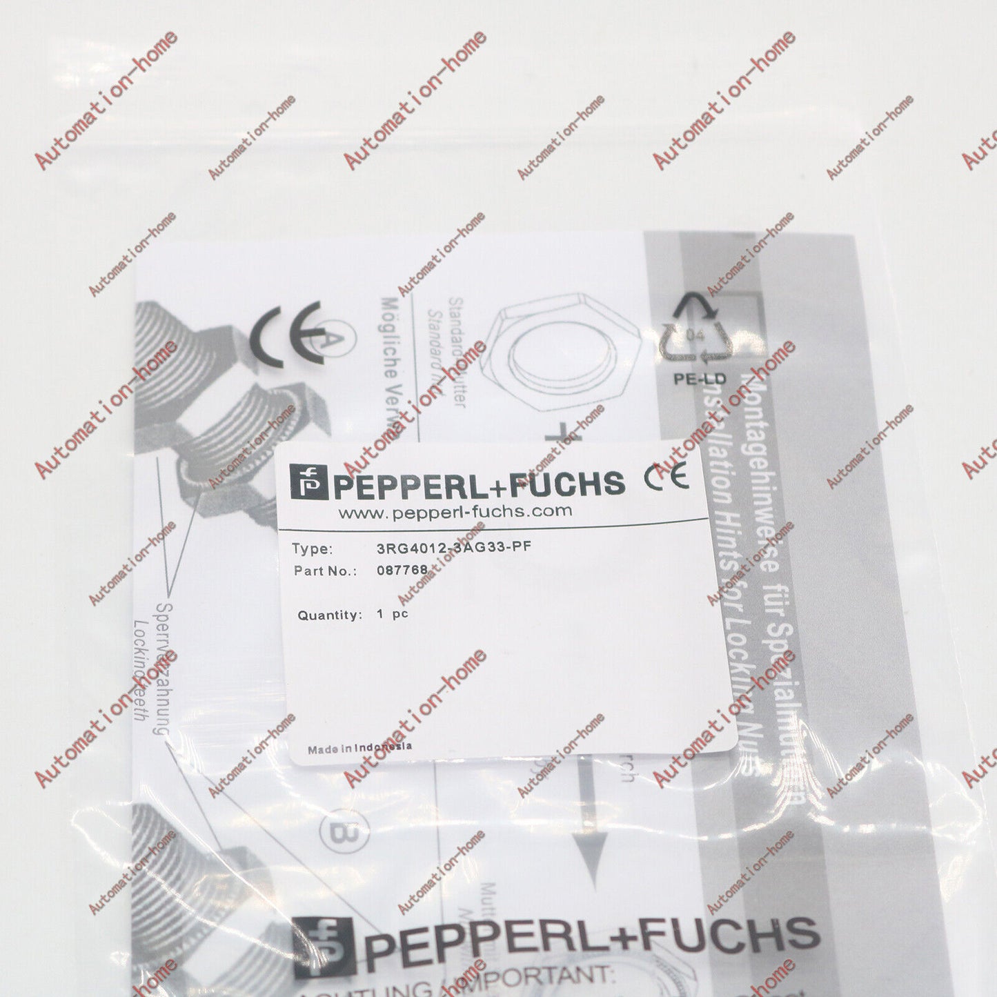 Pepperl+Fuchs 3RG4012-3AG33-PF Proximity Sensor, 1PC, High Quality Sensor for Various Applications - PEPPERL+FUCHS