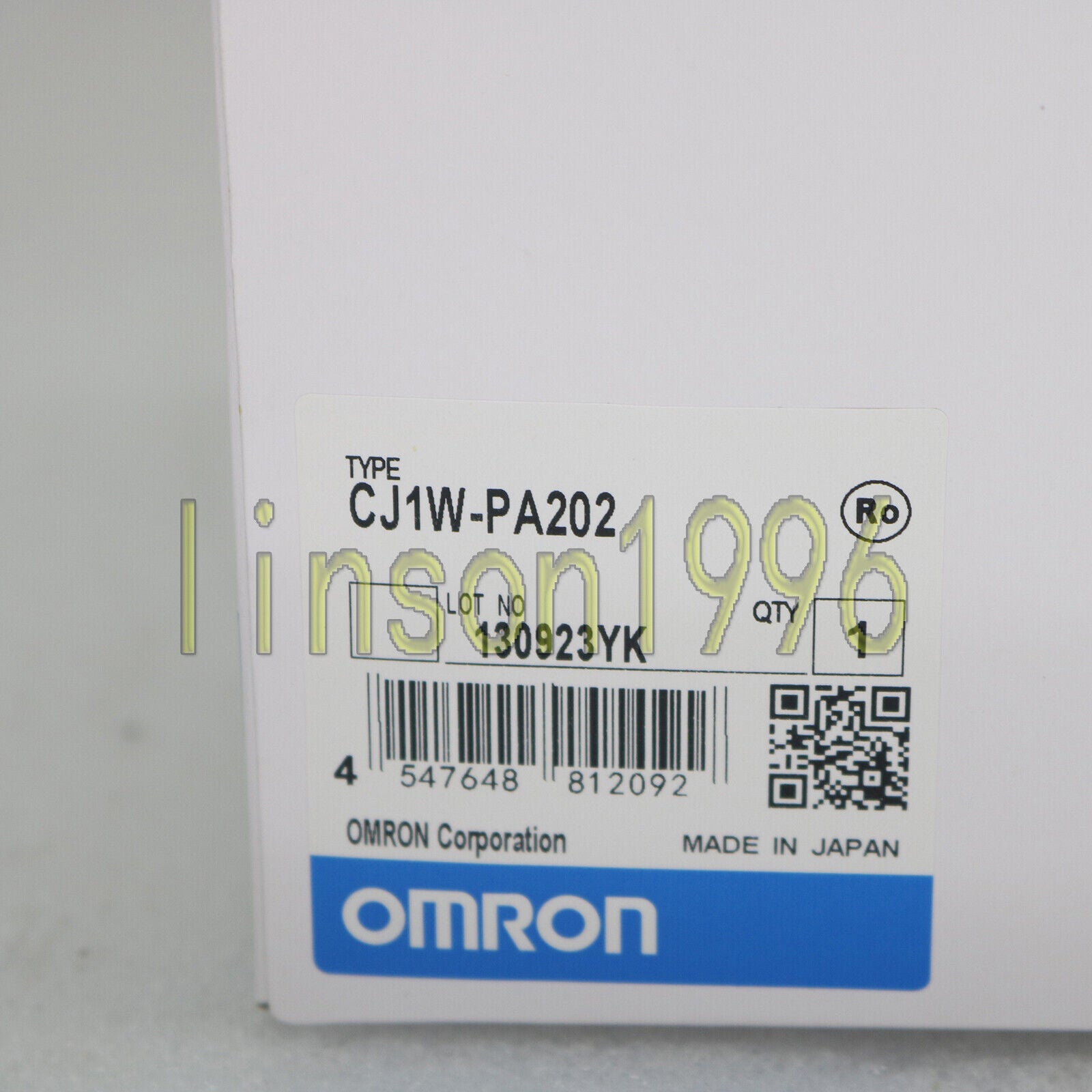 OMRON CJ1W-PA202 Power Supply Unit Module 100-240VAC Fast - OMRON