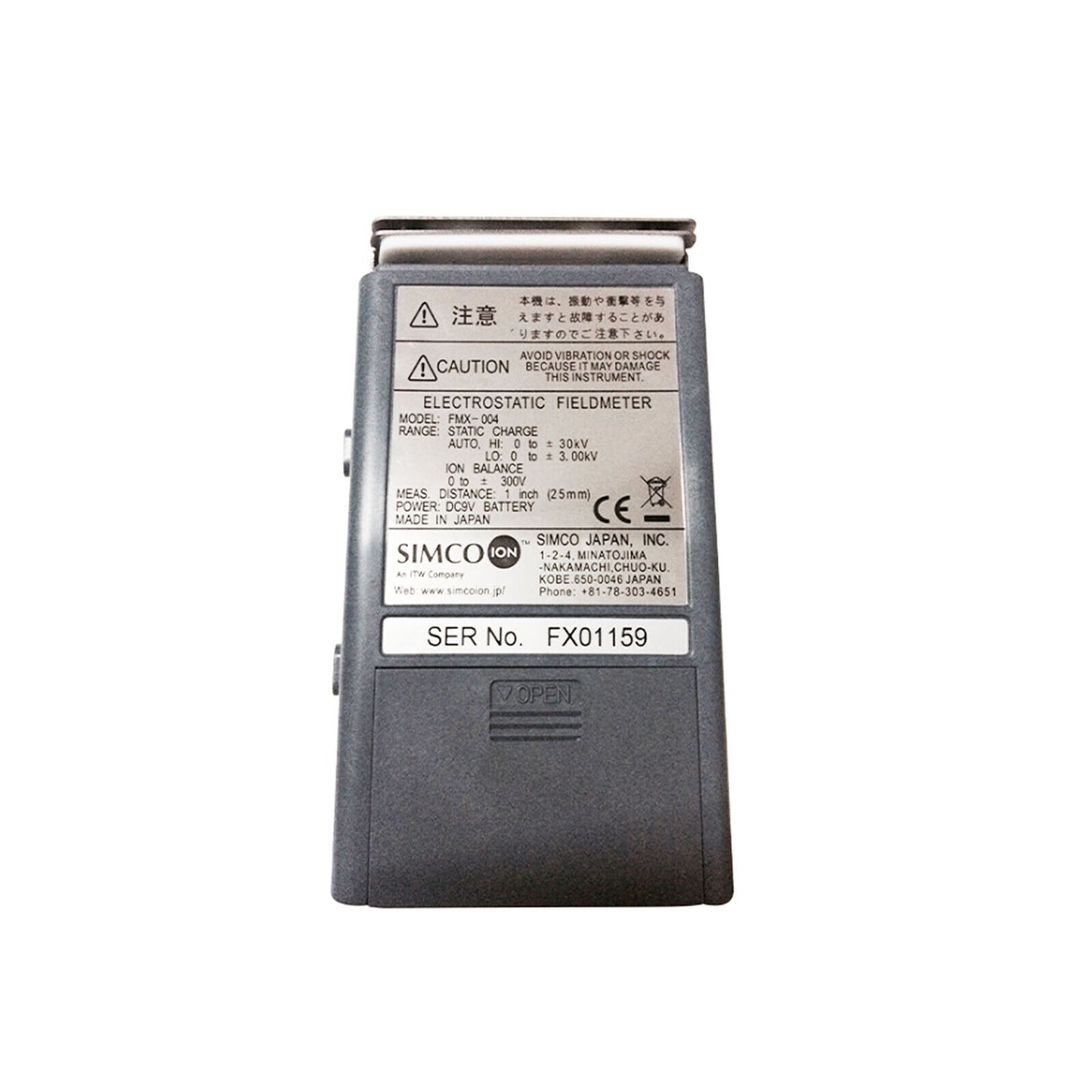 new SIMCO Fmx-004 Handheld LCD Electrostatic Field Meter Static Tester - SIMCO