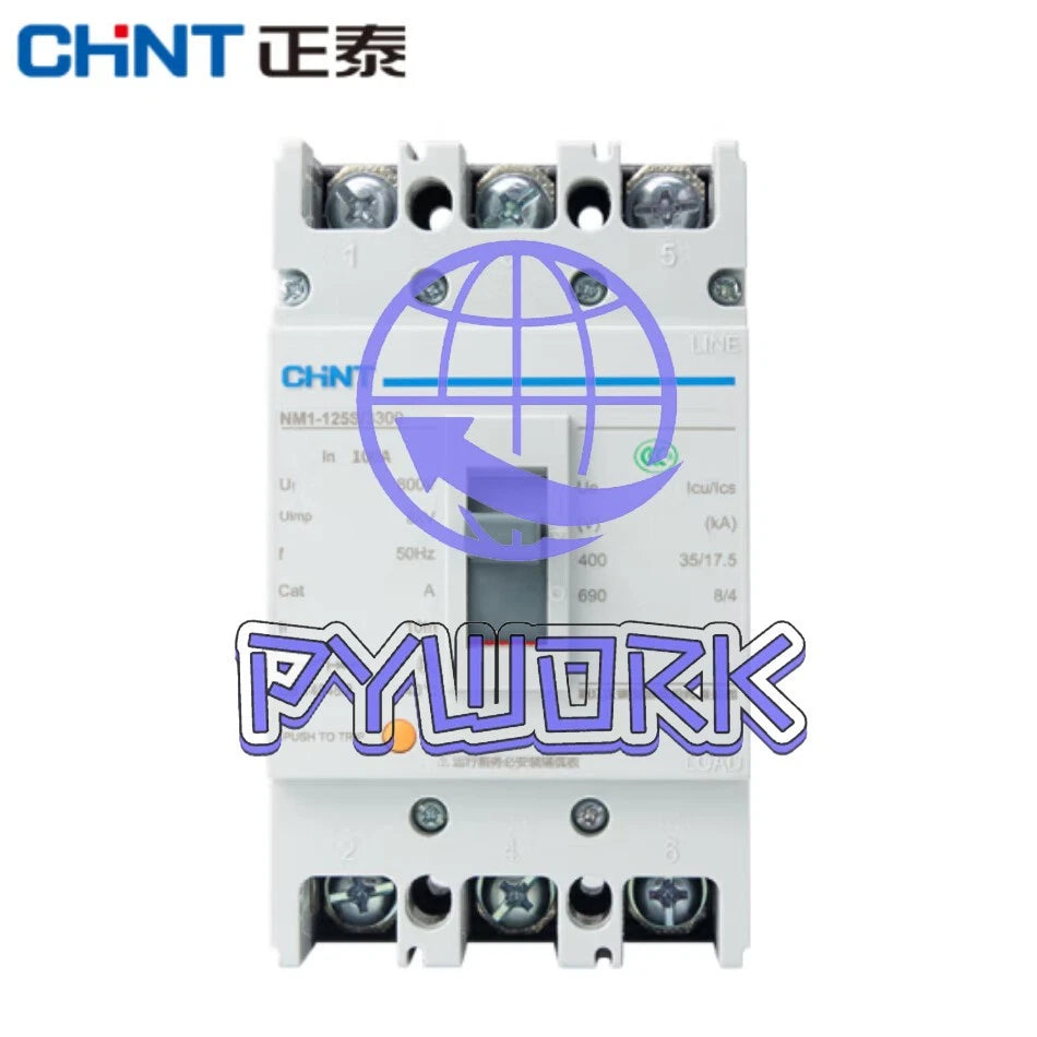 Molded case Circuit Breakers 3-phase 3P overload short-circuit protector 16-125A