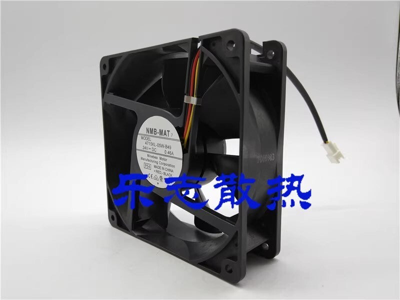 NMB-MAT 4715KL-05W-B49 12038 DC24V 0.46A 3-Pin Inverter Cooling Fan