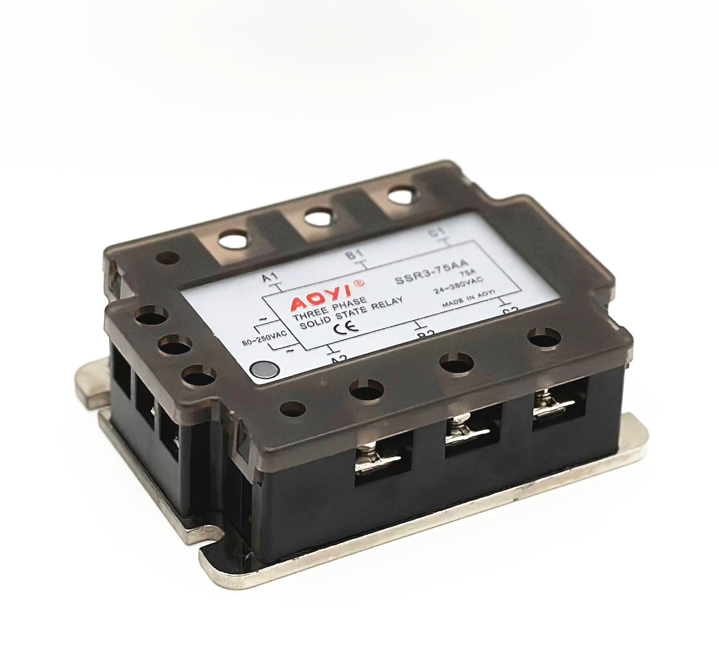 new Three-phase solid state relay SSR3-AA 10A 25A 40A 90A AC-AC 80-250V/24-380V AC
