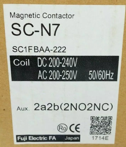FUJI SC-N7 220VAC AC Contactor In Box - FUJI