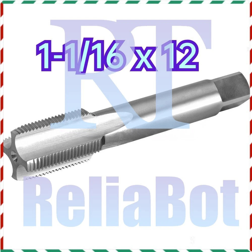 1 1/16"-12 1PCS UN Thread Tap Right Hand, HSS 1-1/16 x 12 Straight Fluted Tap ##