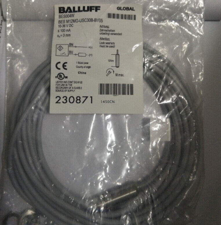 new 1PC Balluff Proximity sensor M12MG-USC30B-BV05 - BALLUFF