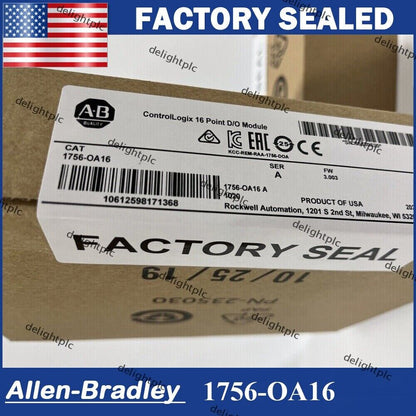 New Sealed Allen Bradley 1756-OA16 SER A ControlLogix 16 Point Module - KOEED