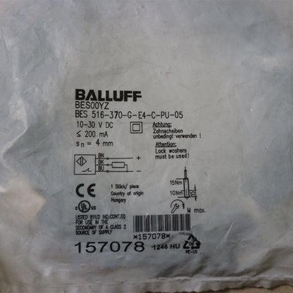 Proximity sensor - BALLUFF BES 516-370-G-E4-C-PU-05 - BALLUFF