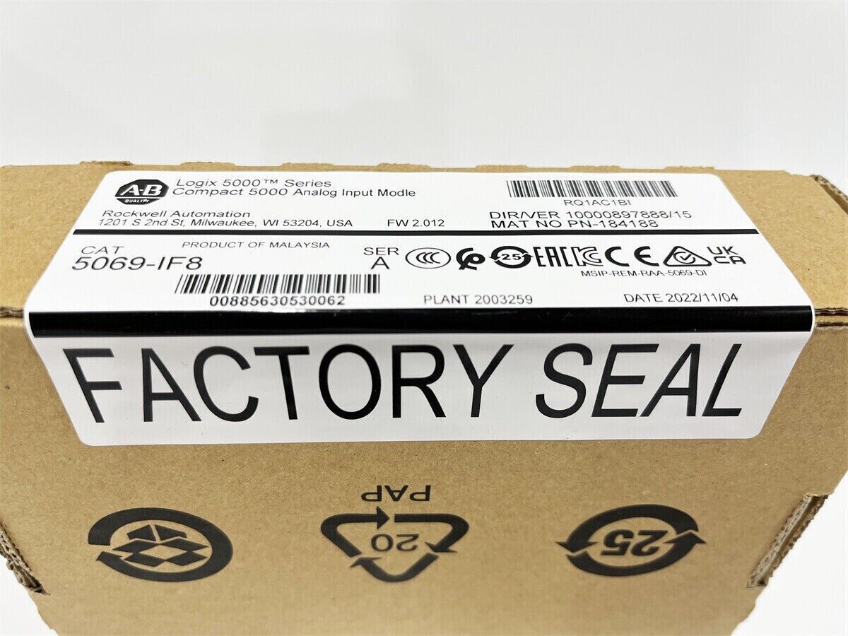 New Factory Sealed AB 5069-IF8 Compact 5000 Analog Input Module - KOEED
