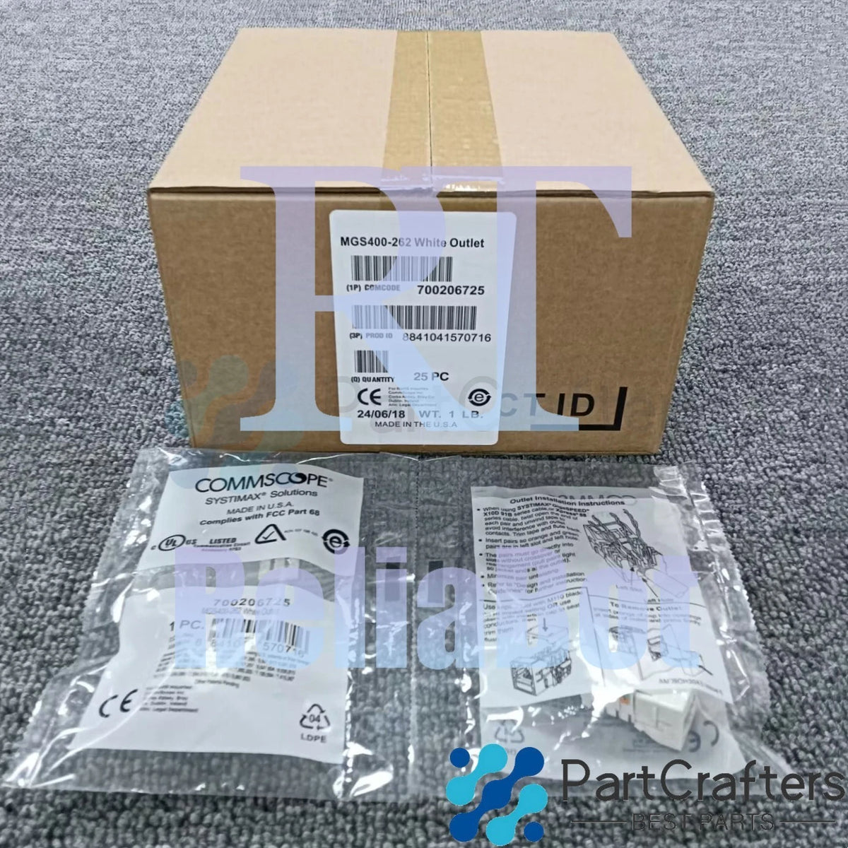 RJ45CAT6 MGS400-26 25PCS For CommScope Category 6 Gigabit Network Jack Module