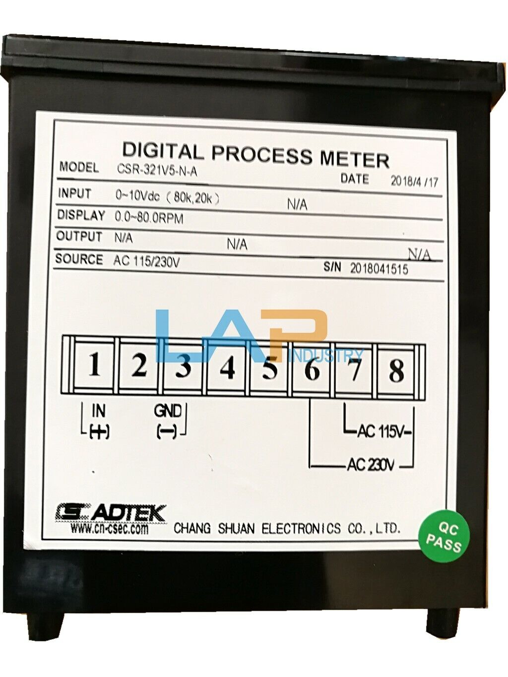 new 1PCS  FOR ADTEK CSR-321V5-N-A Digital speed meter