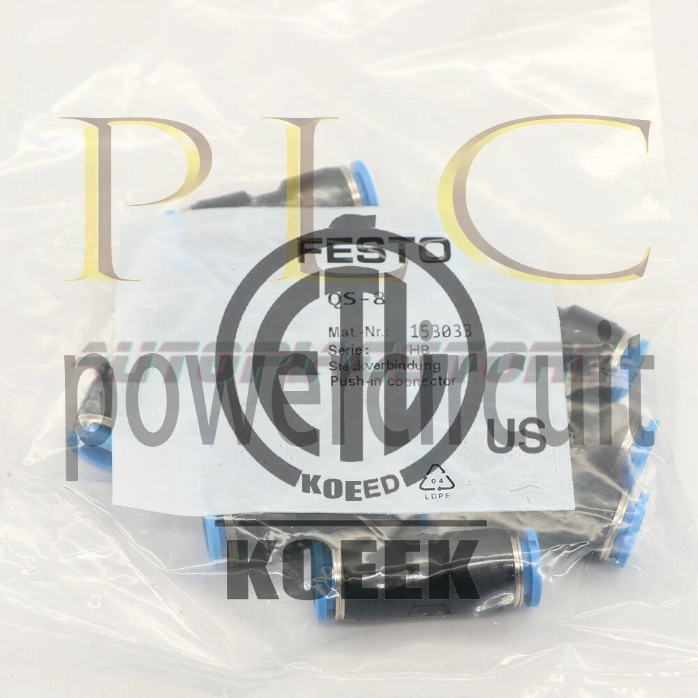 (10PCS) Festo QS-8 153033 Connector Free Shipping QS8