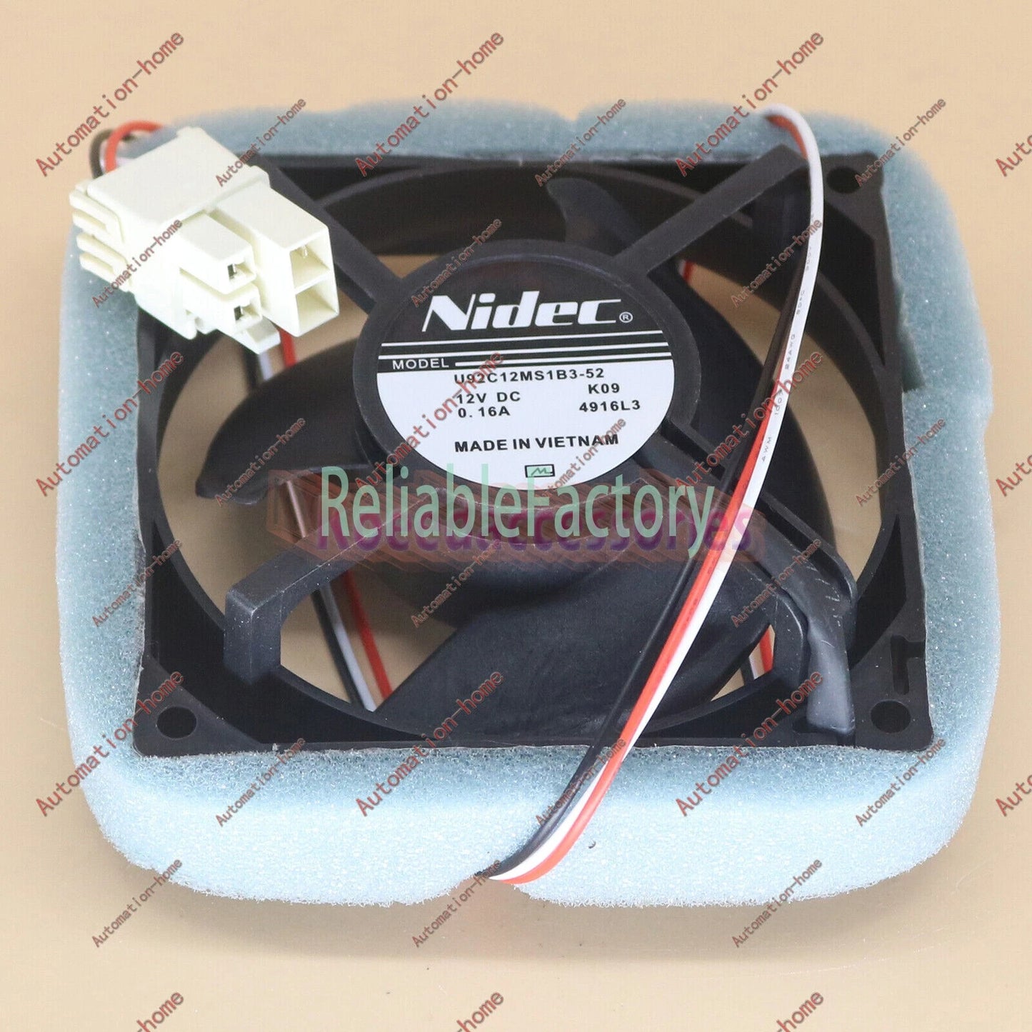 Nidec U92C12MS1B3-52 12V 0.16A fan For Samsung Refrigerator Fan