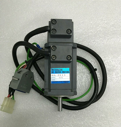 used ONE Mitsubishi HA-FF13 100W AC Servo Motor Tested - MITSUBISHI