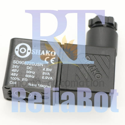1PCS For SHAKO Solenoid Valve Coil SD90822DJSN DC24V