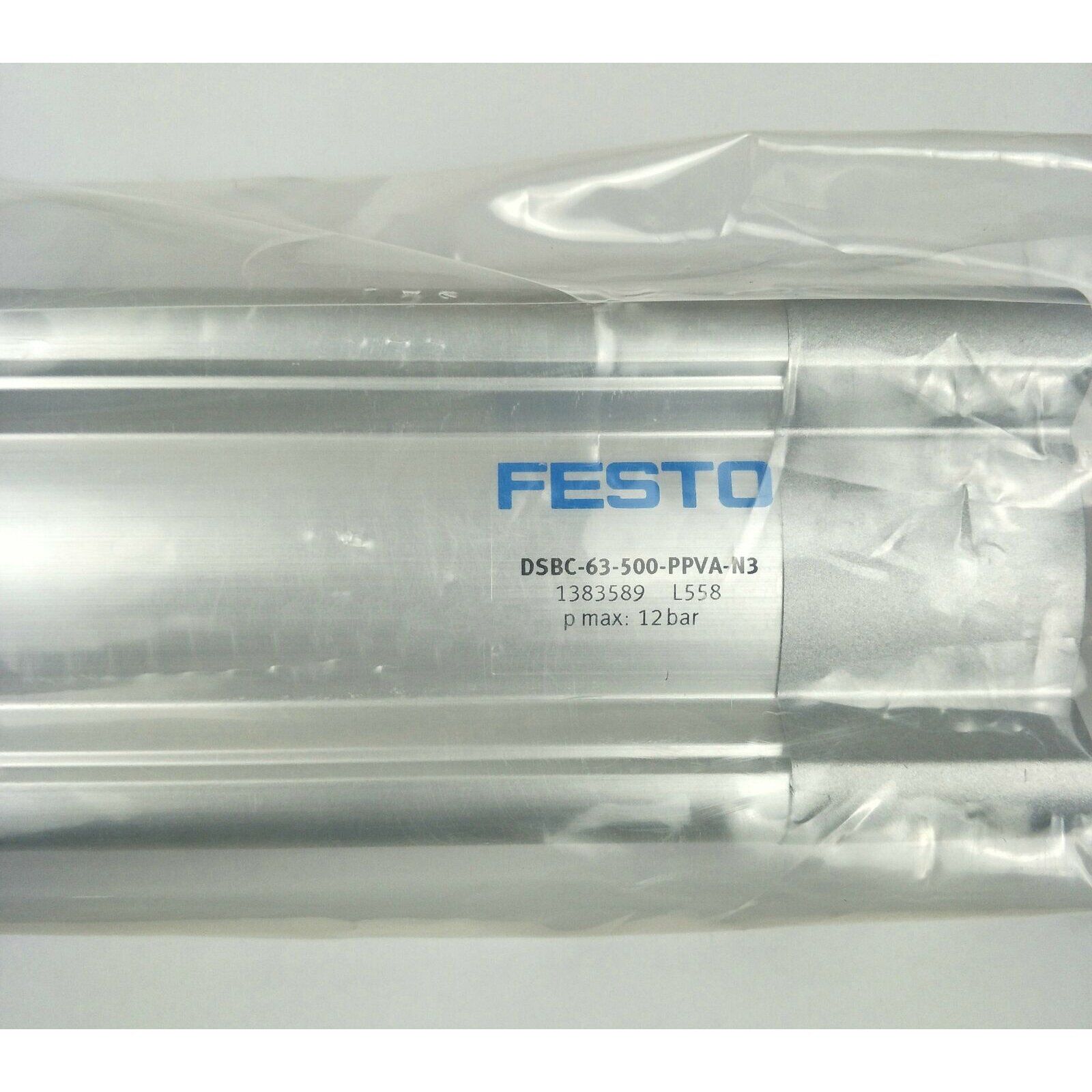 FESTO Standard Cylinder DSBC-63-500-PPVA-N3 - FESTO
