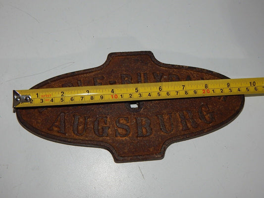 Epple-Buxbaum Augsburg Used Old Sign - EPPLE-BUXBAUM