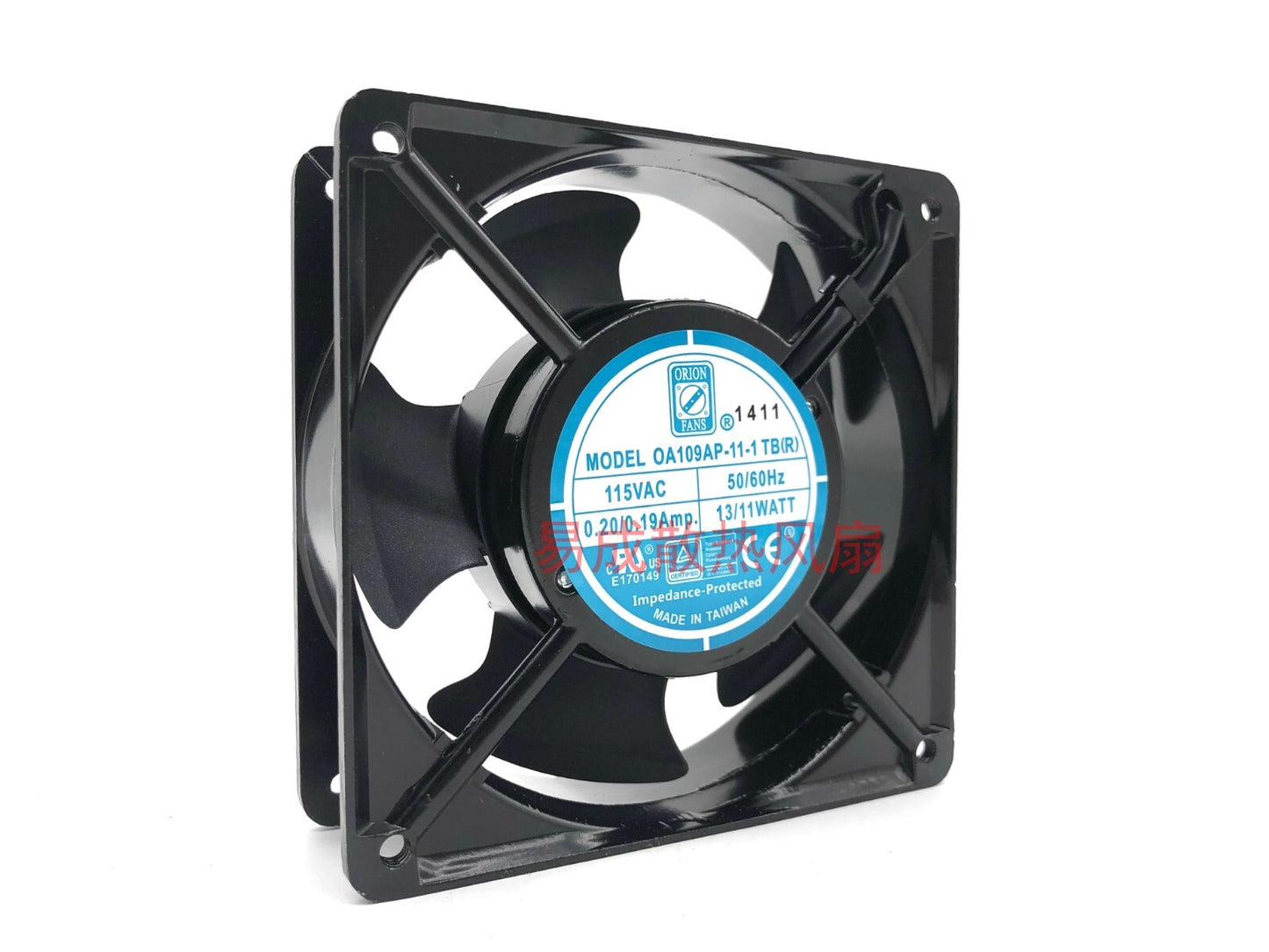 Qrion OA109AP-11-1 TB(R) 12038 115VAC 50/60Hz 0.20/0.19A 13/11W 12CM Cooling Fan