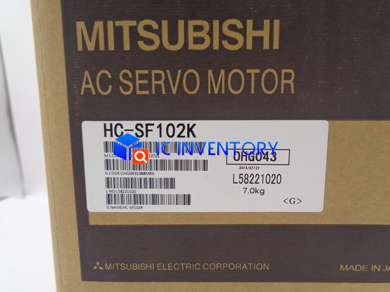 new 1PCS Mitsubishi AC Servo Motor HC-SF102K in Box - MITSUBISHI