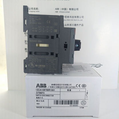 1PC 1SCA105798R1001 3P 80A ABB OT80F3 Ship - ABB