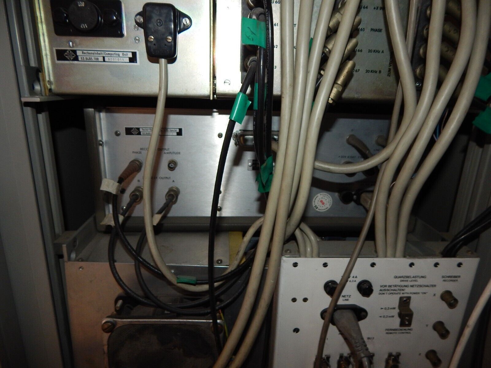 used TELEFUNKEN QMPL 0405 measuring system for quartz crystals computing unit - TELEFUNKEN
