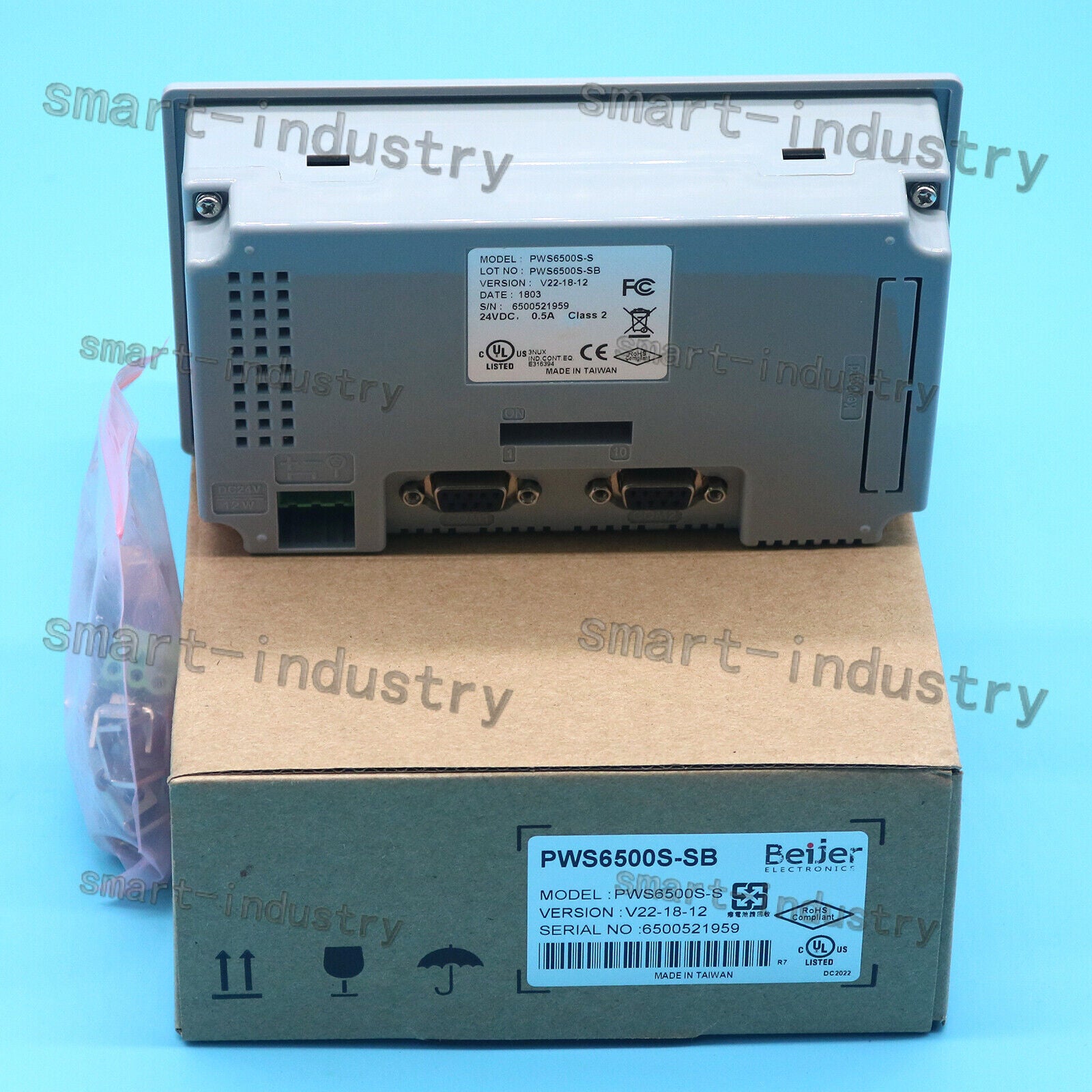 new One  In Box HITECH HMI PWS6500S-SB PWS6500SSB 1 year