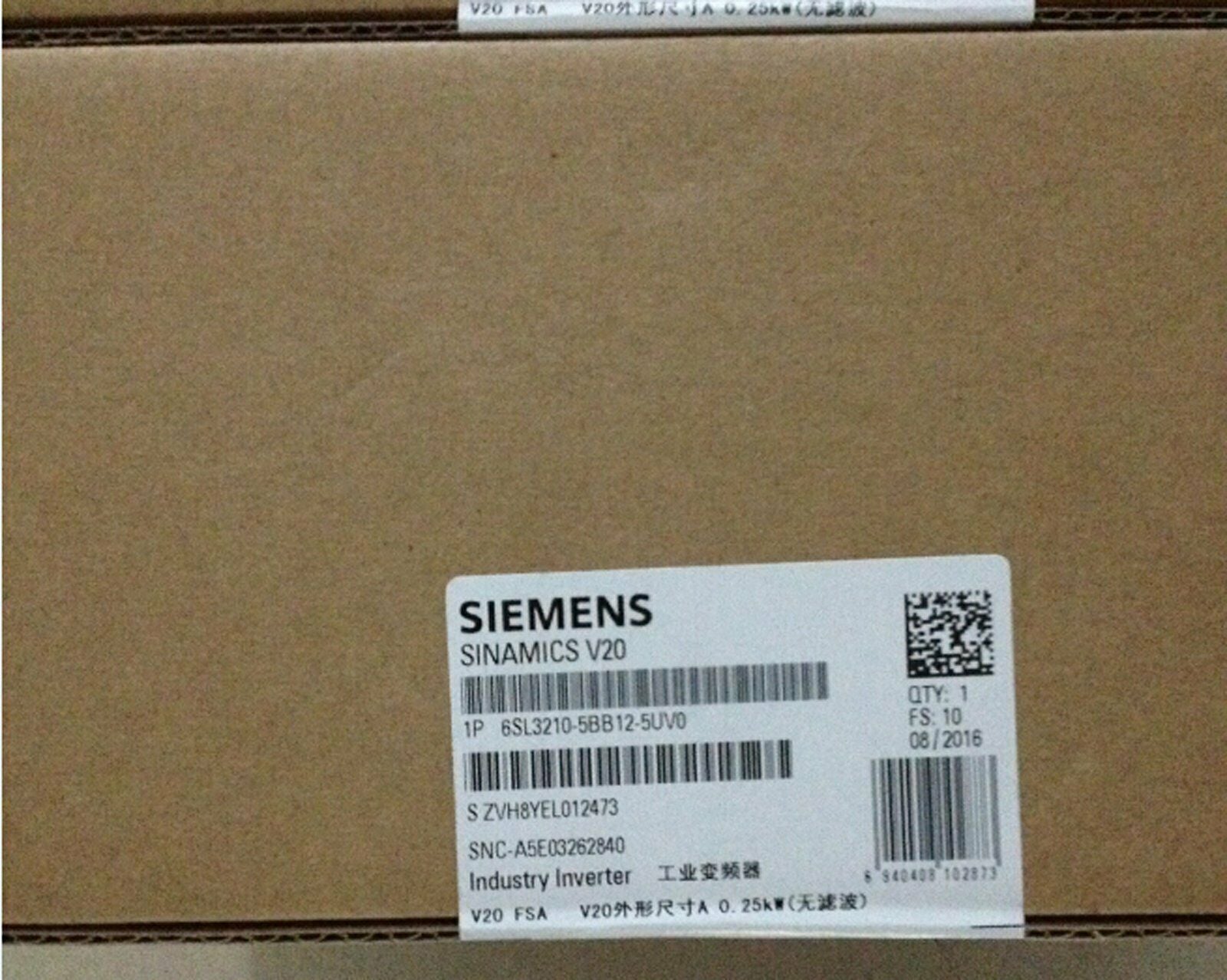 new 1PC Inverter 6SL3210-5BB12-5UV0  SIEMENS IN BOX Fast Delivery