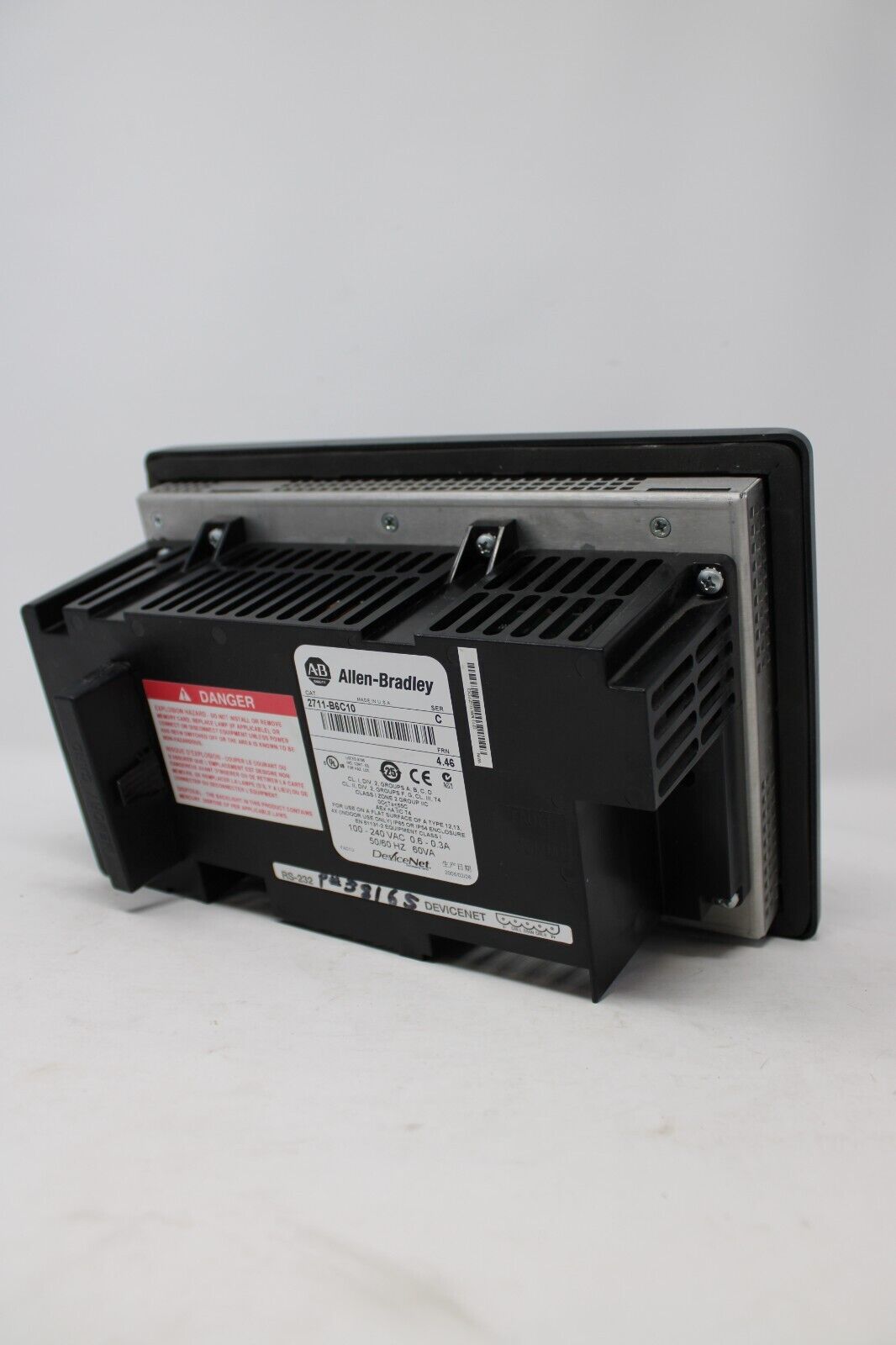 used Allen Bradley 2711-B6C10 Panelview 600 - ALLEN BRADLEY