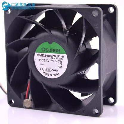 SUNON PMD2408PMB1-A 8038 DC24V 9.6W 8CM 3-Wire Inverter Cooling Fan
