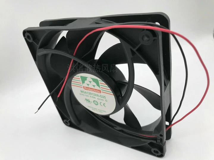 Yongli MGA12012XR-O25 12025 12V 0.52A 12cm 2-line chassis axial fan