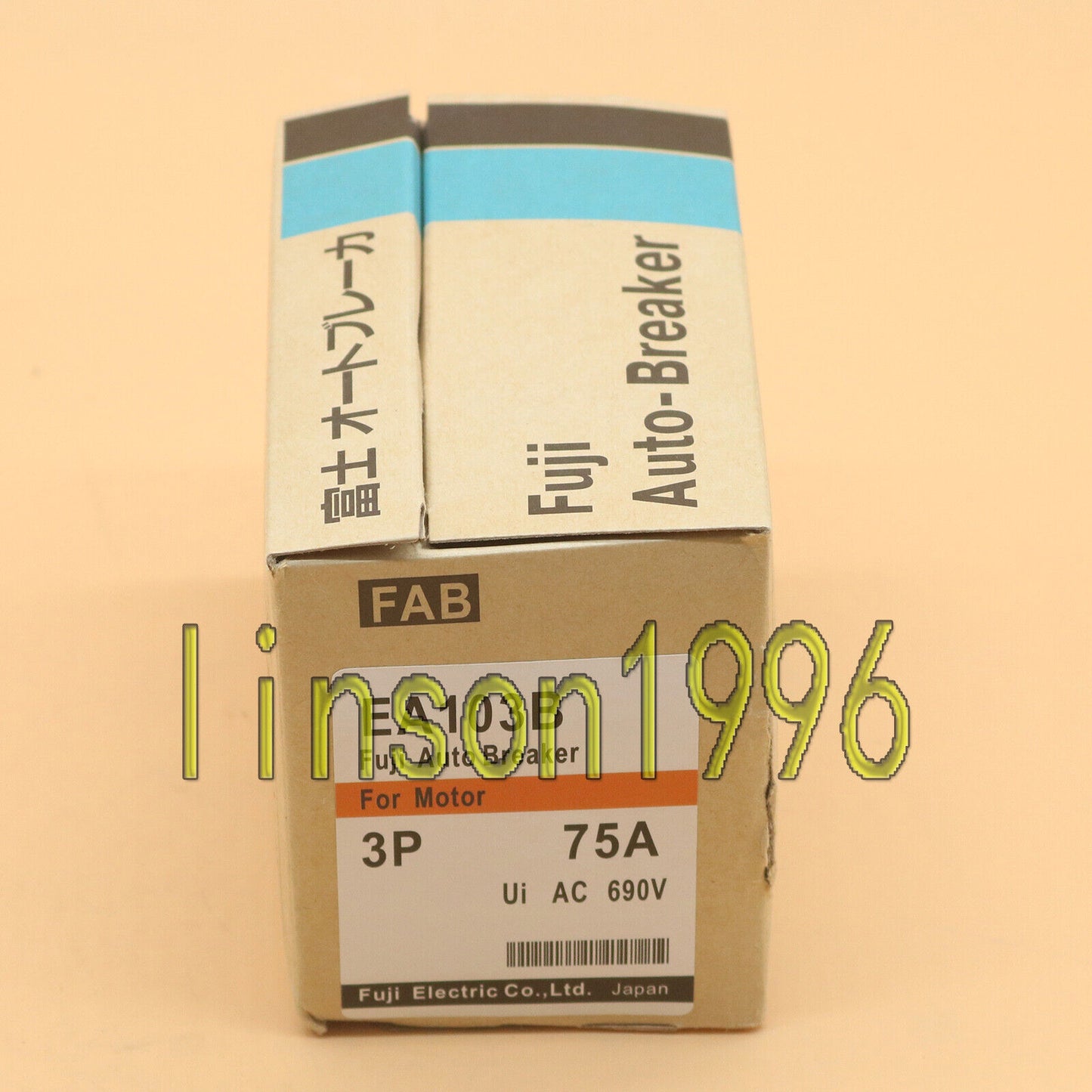 New FUJI EA103B 3P 75A Circuit Breaker Box - FUJI