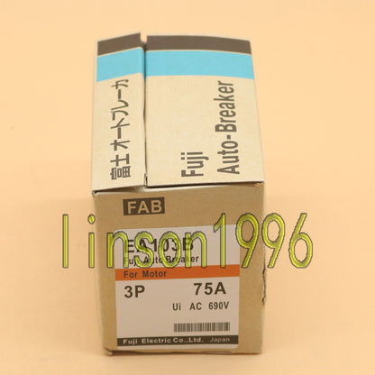 New FUJI EA103B 3P 75A Circuit Breaker Box - FUJI