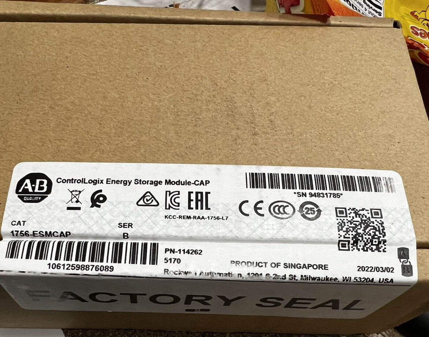 New 1756-ESMCAP EtherNet/IP ControlLogix Module - ROCKWELL AUTOMATION