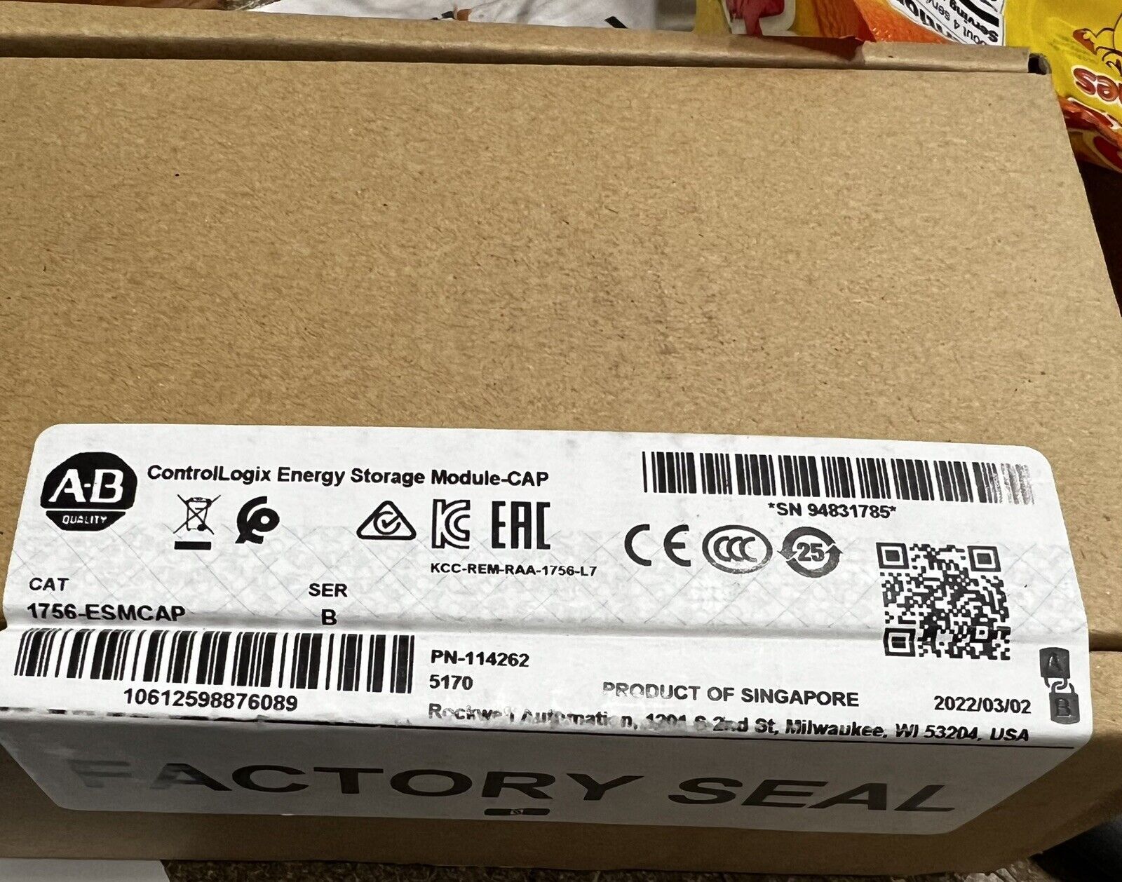 New 1756-ESMCAP EtherNet/IP ControlLogix Module - ROCKWELL AUTOMATION