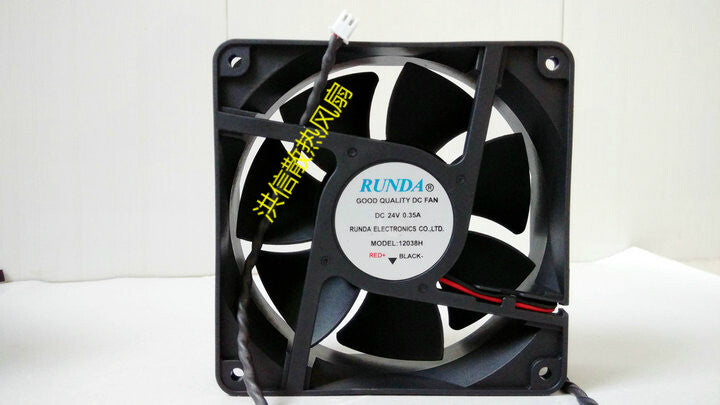 1pcs  RUNDA 12038H DC24V 0.35A inverter cooling fan 120*120*38MM 2pin