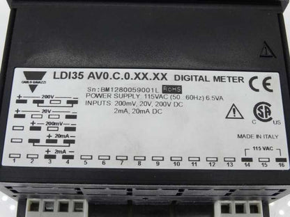 CARLO GAVAZZI LDI35(PANEL METER) - CARLO GAVAZZI