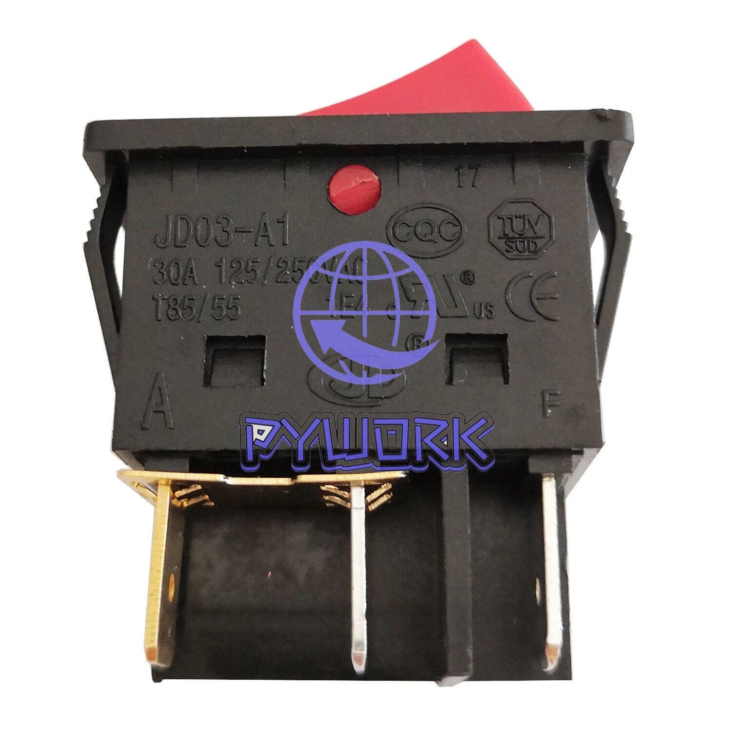 JD03-A1 6Pin 2pcs Rocker Switch 125/250V 30A Inverter Welding Machine button