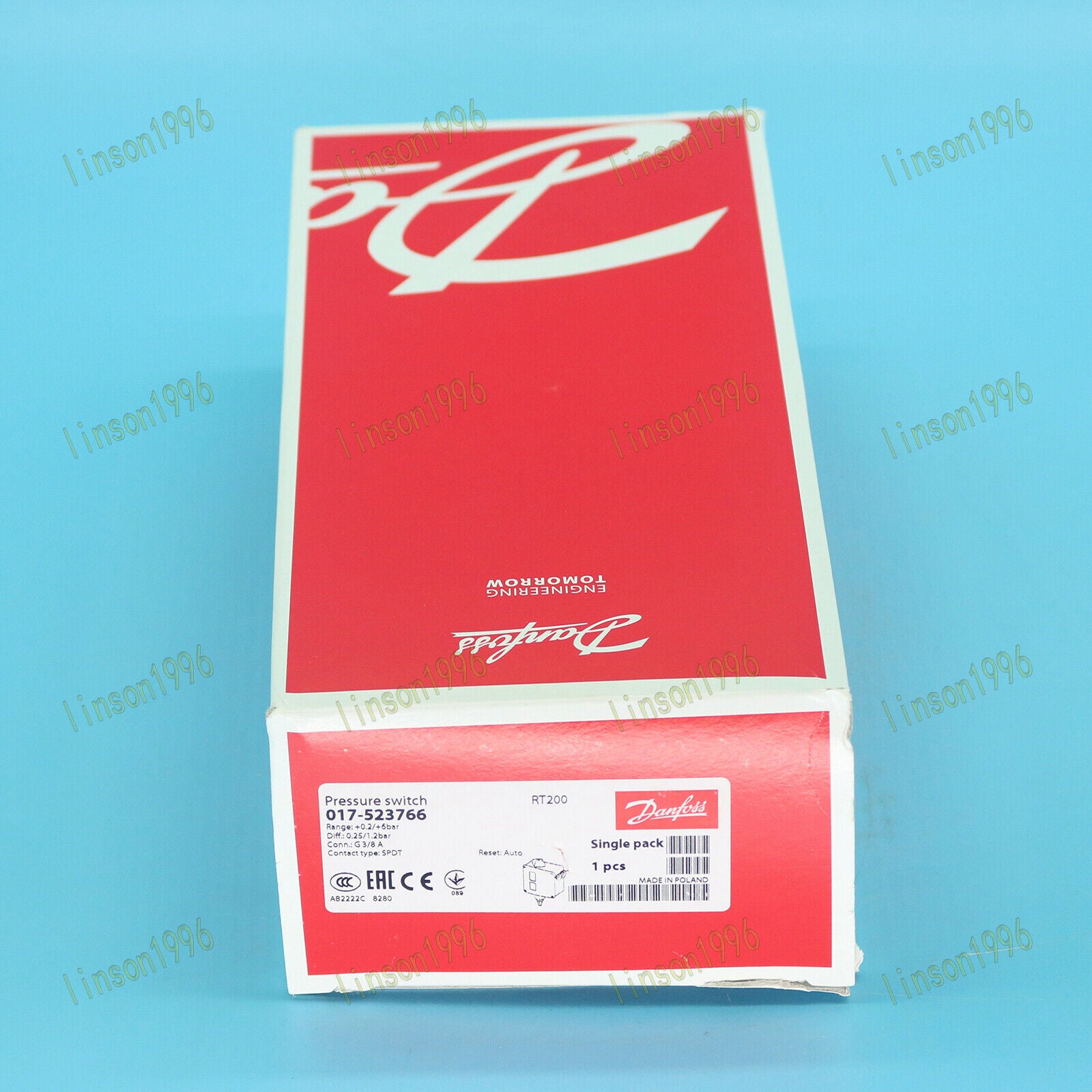 Danfoss Pressure Switch 017-523766 RT200 - DANFOSS