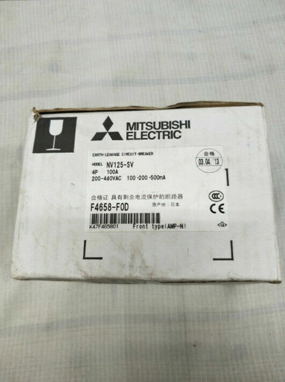 Mitsubishi NV125-SV NV125SV 4P Circuit Breaker - #MIT