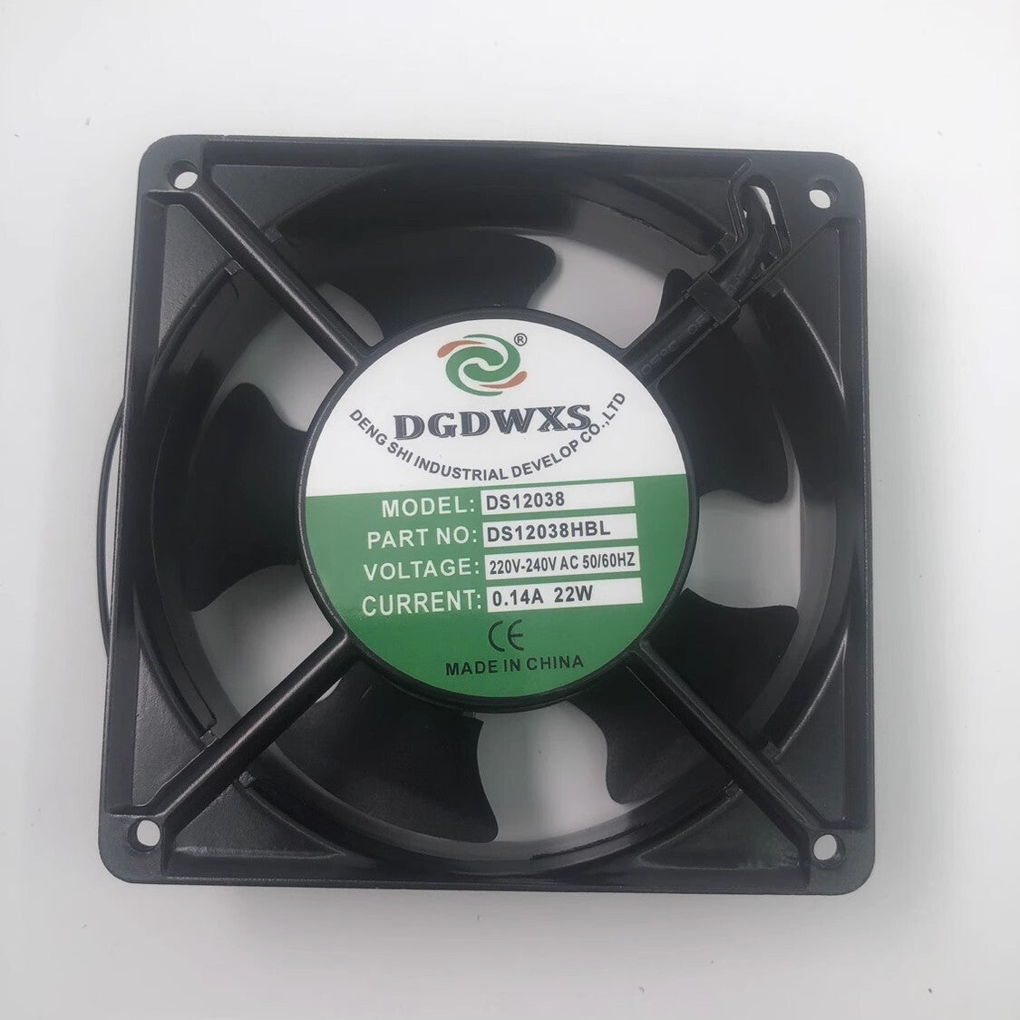 DGDWXS DS12038HBL 12038 AC220V-240V 0.14A 22W 12CM Cooling Fan