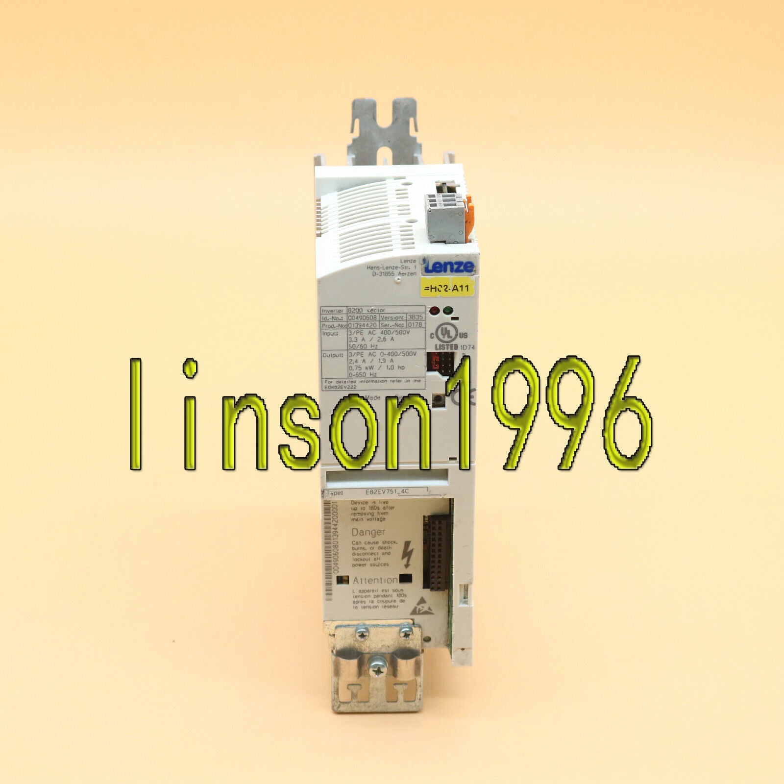 Used Lenze Inverter E82EV751_4C Inverter, Tested, 0.75kVA, Quality. - LENZE
